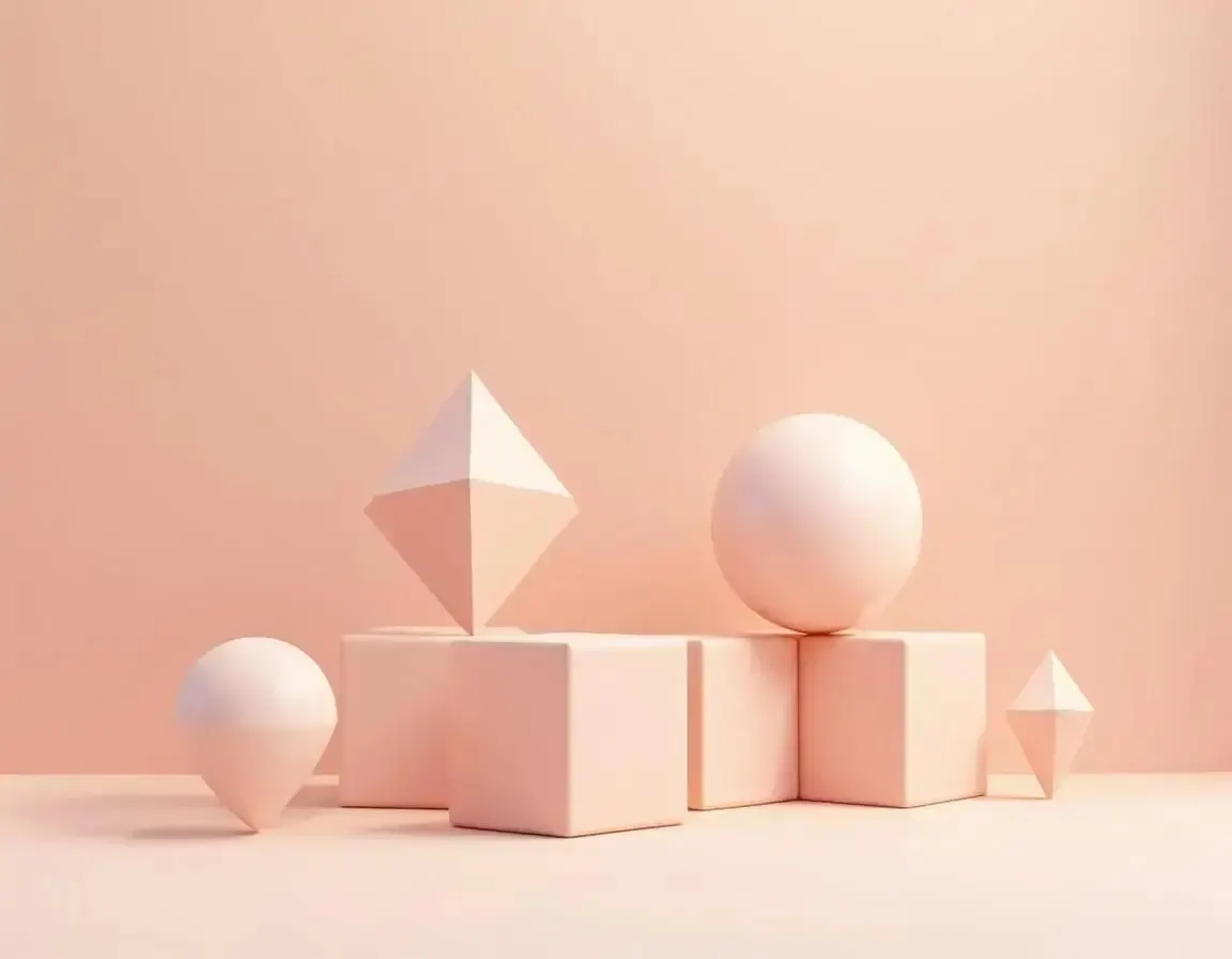 Des formes géométriques empilées en équilibre