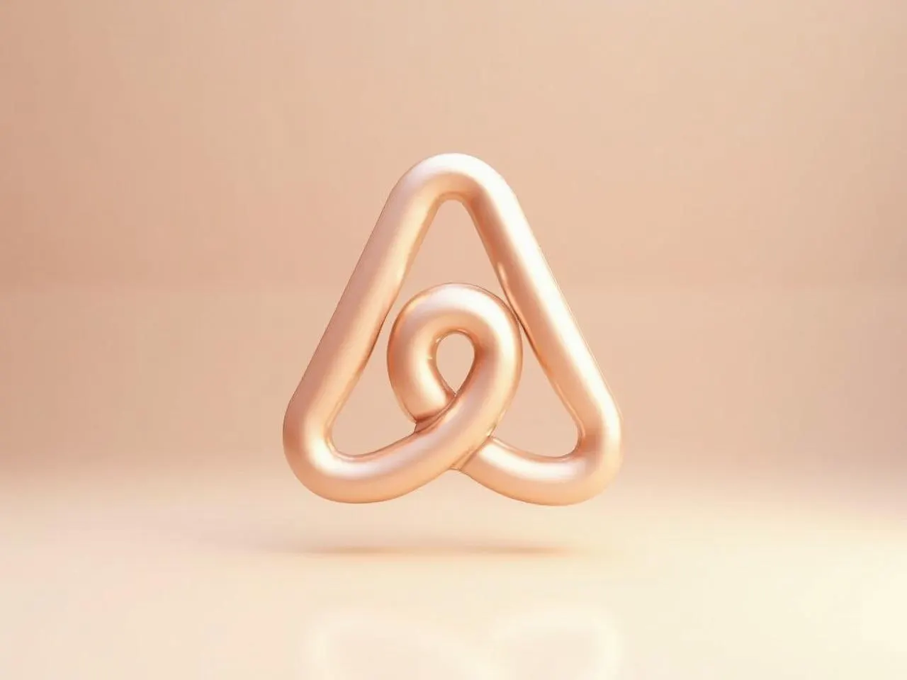 Le logo d’Airbnb en relief