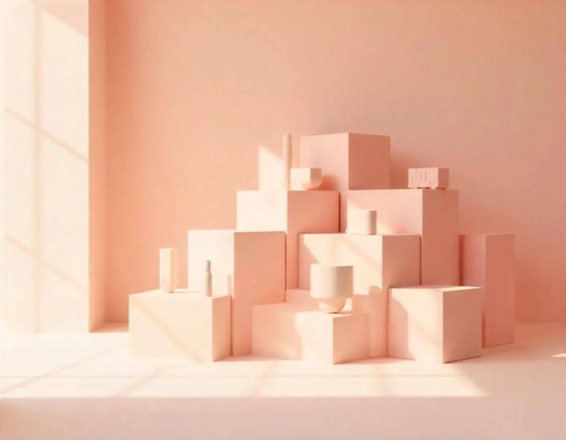 Un empilement de cubes en pyramide