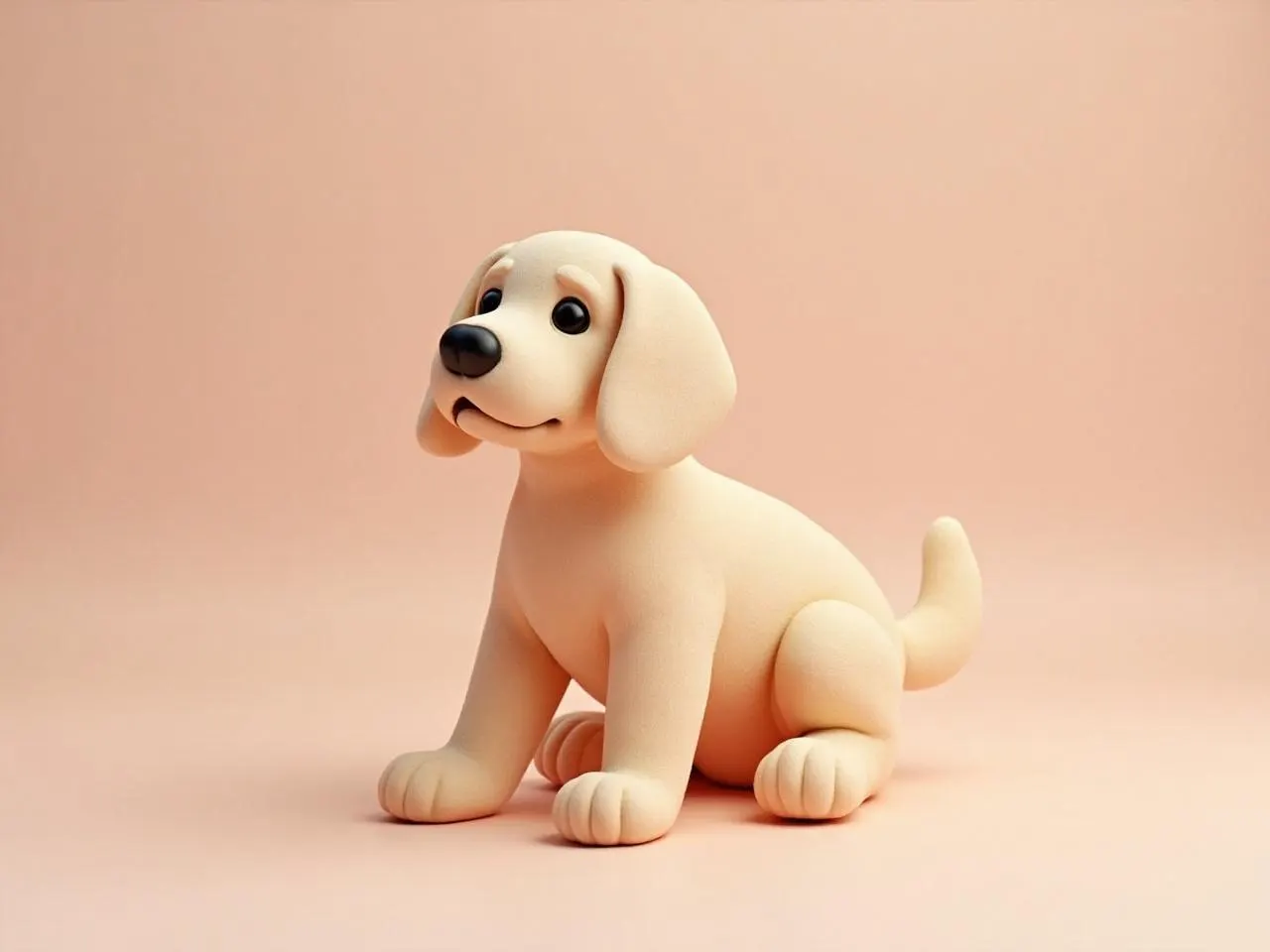 Un chiot assis