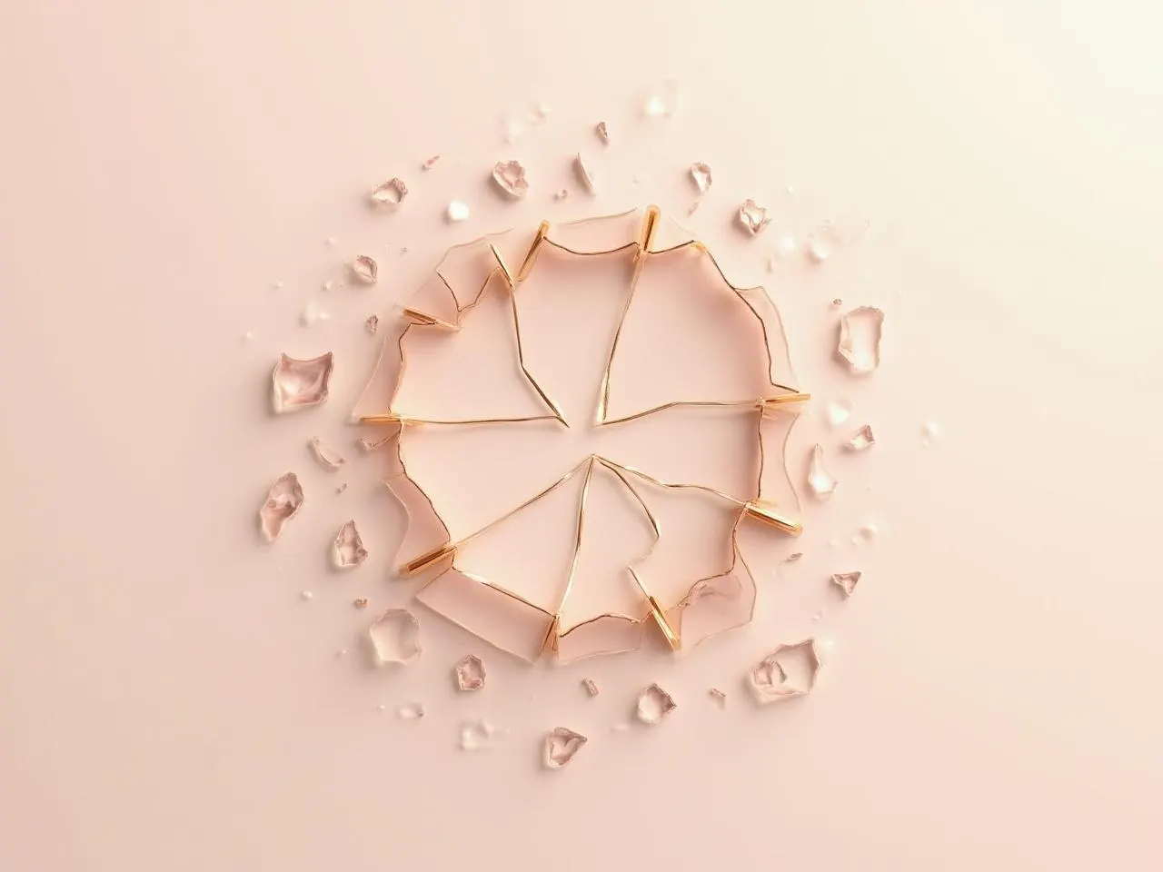 Une surface circulaire brisée