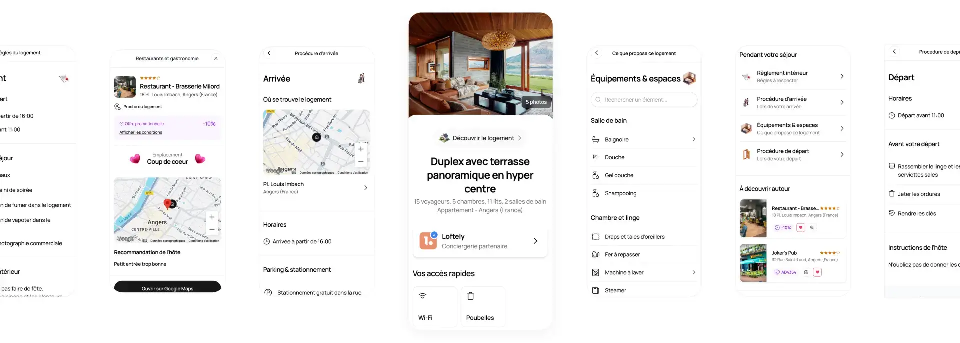 Ecran du livret d'accueil voyageurs