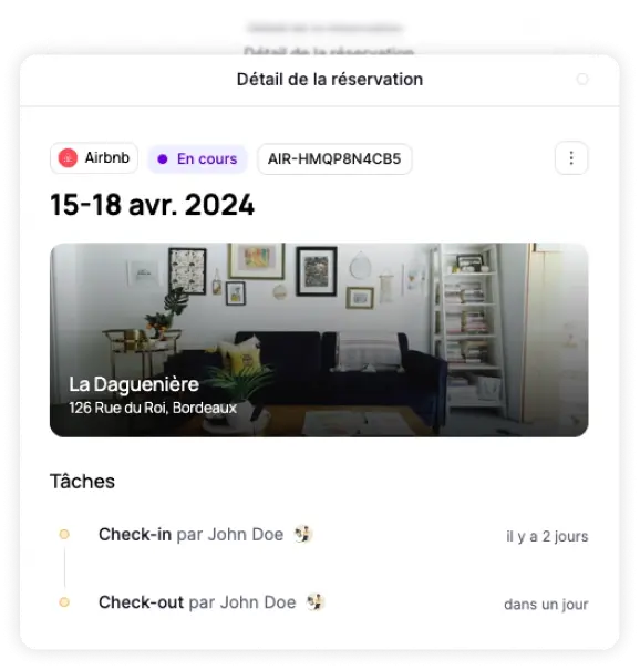 Logiciel de gestion de réservation de location saisonnière