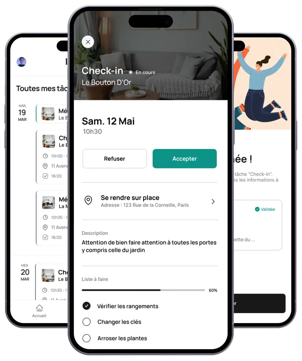 Capture application mobile de Loftely