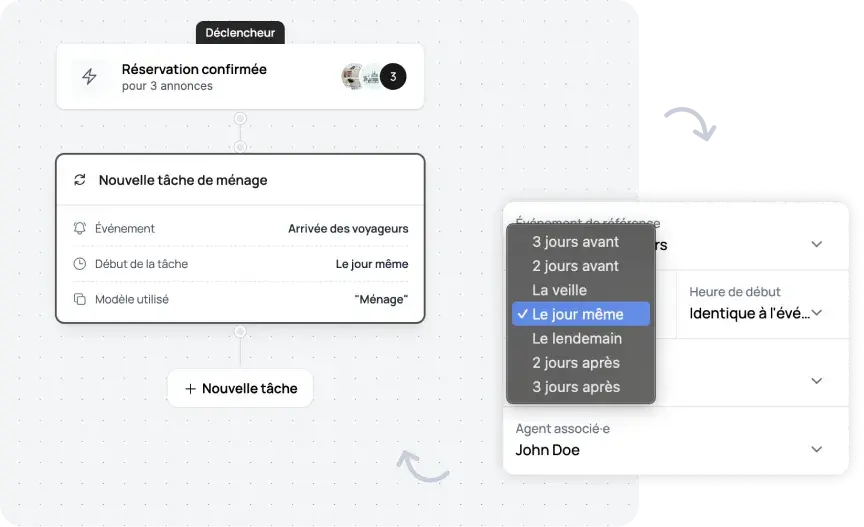 Tache automatisation screen